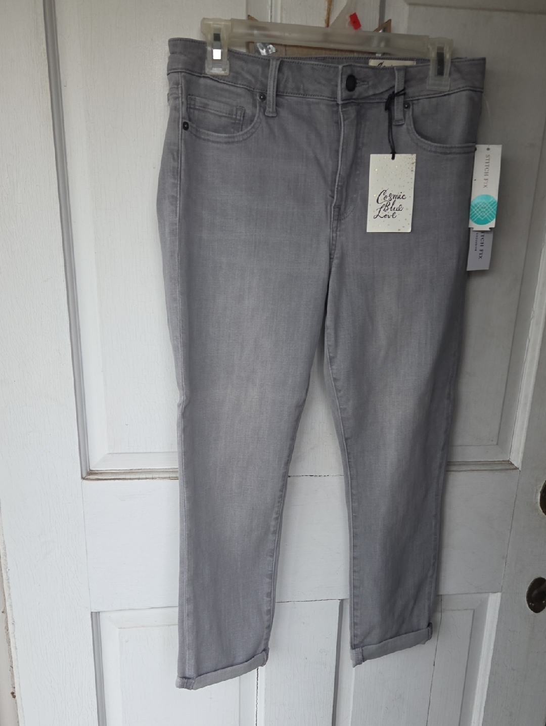 Women’s Gray Cropped Slim Jeans